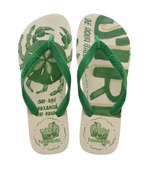 Farm Siri Flip Flops Green