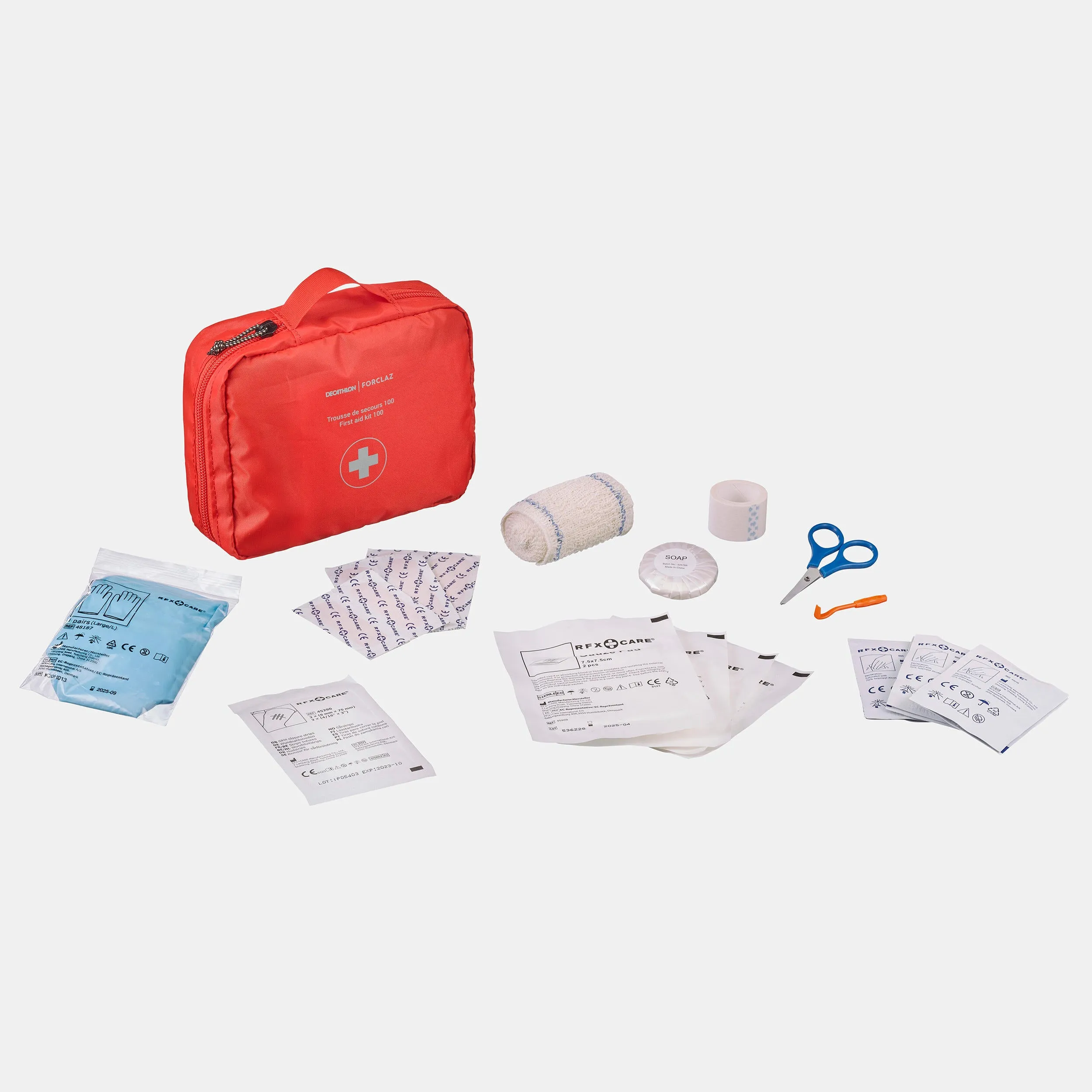 First aid kit Forclaz 41 pcs, red