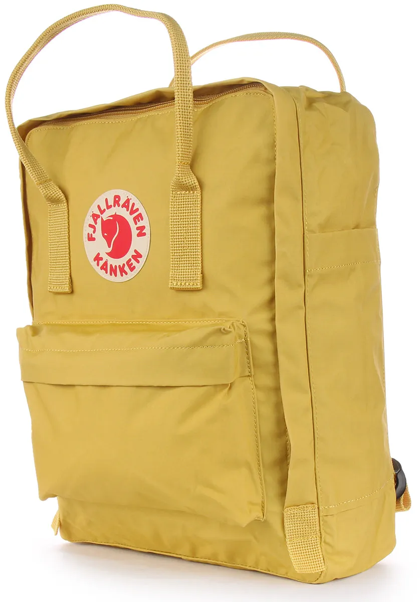 Fjallraven Kanken Backpack In Yellow Red