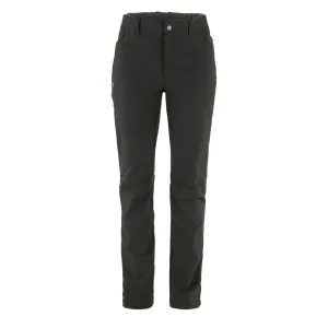 Fjallraven Womens Abisko Winter Stretch Reg Leg Trousers Black