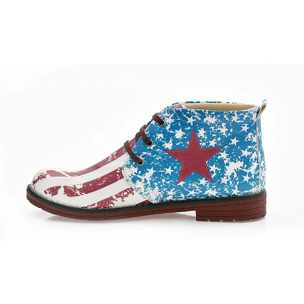 Flag Ankle Boots NHP107