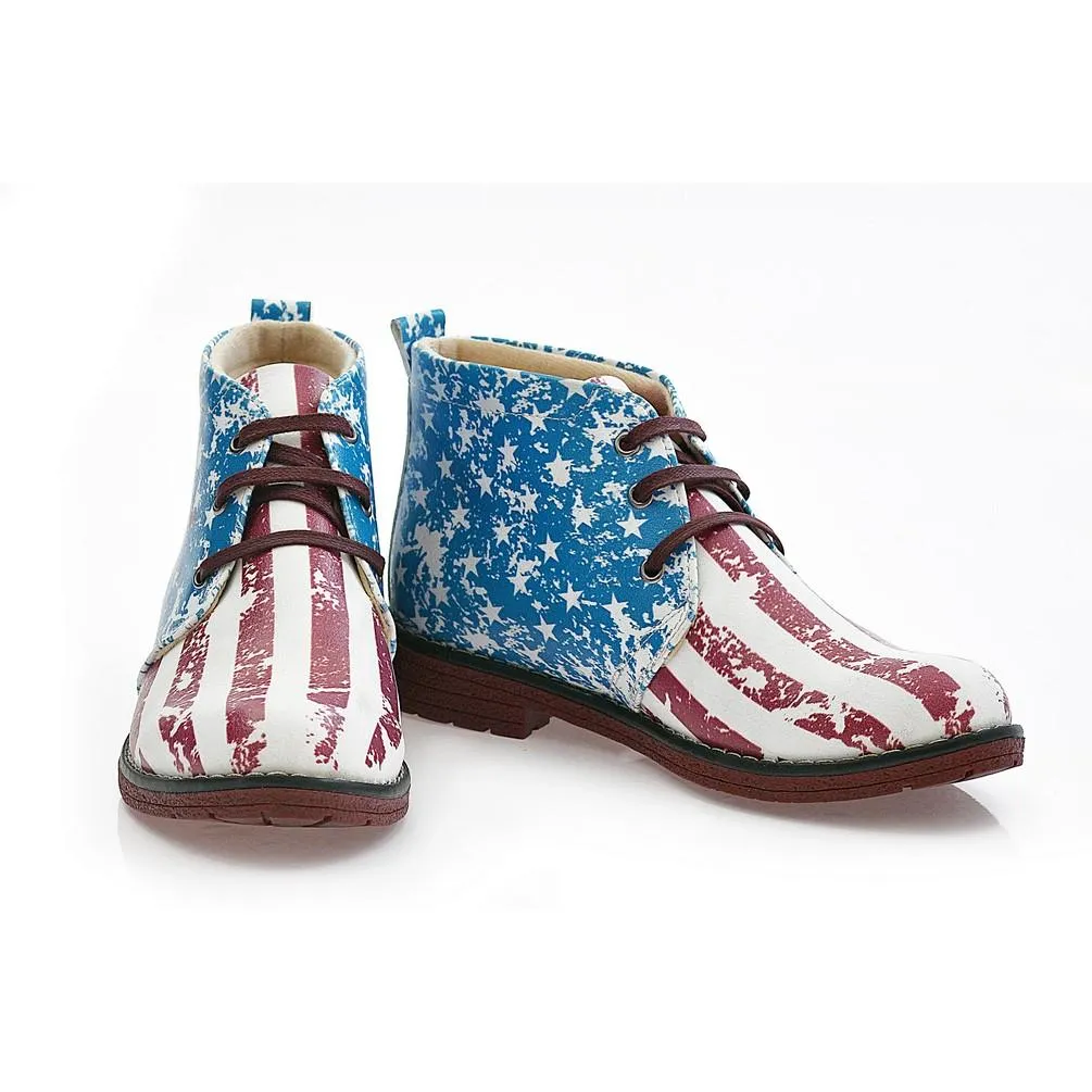 Flag Ankle Boots NHP107