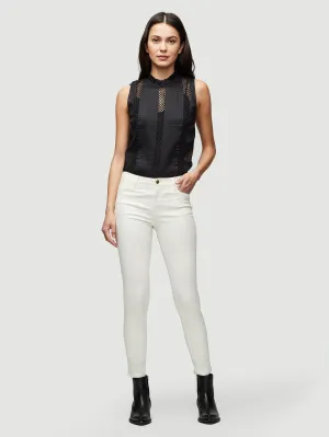 Frame - Le High Skinny Coated in Off White