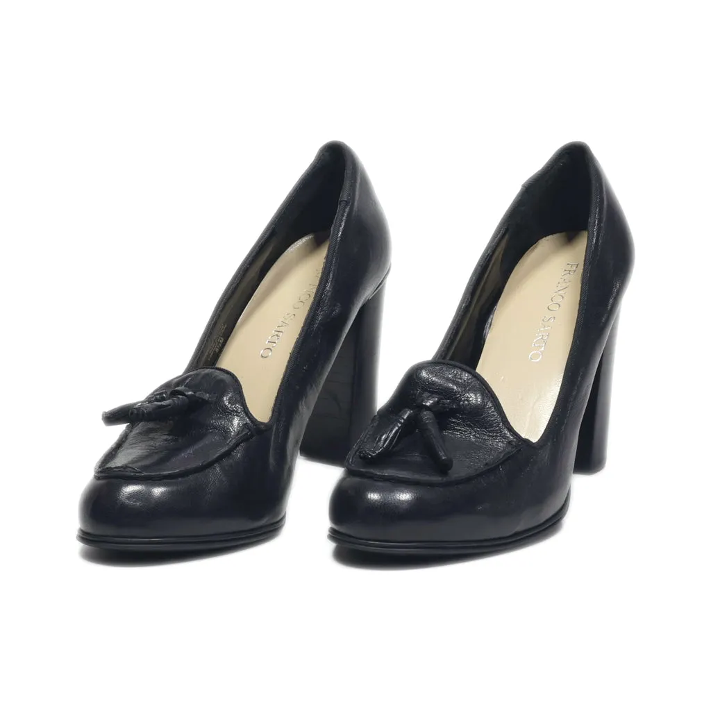 Franco Sarto High-Heel Shoes Leather Black Colour For Women