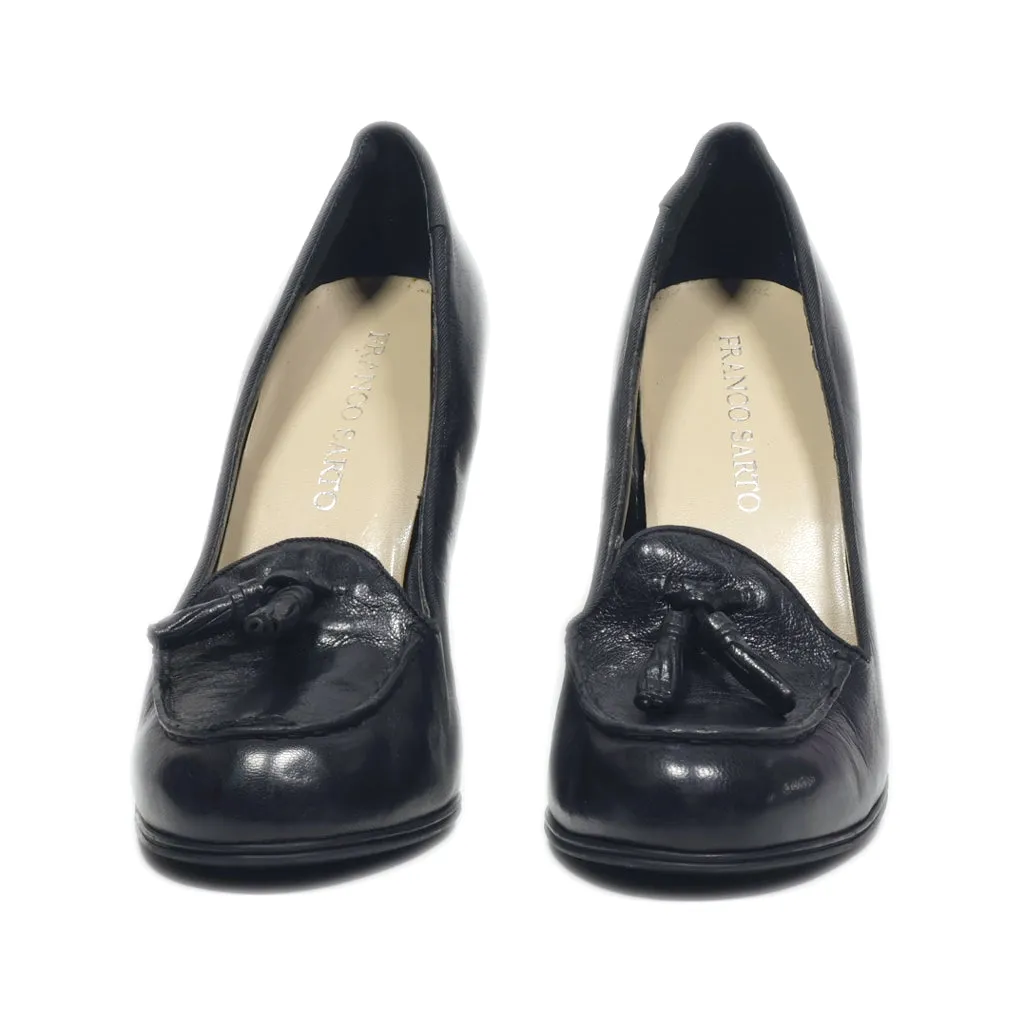 Franco Sarto High-Heel Shoes Leather Black Colour For Women