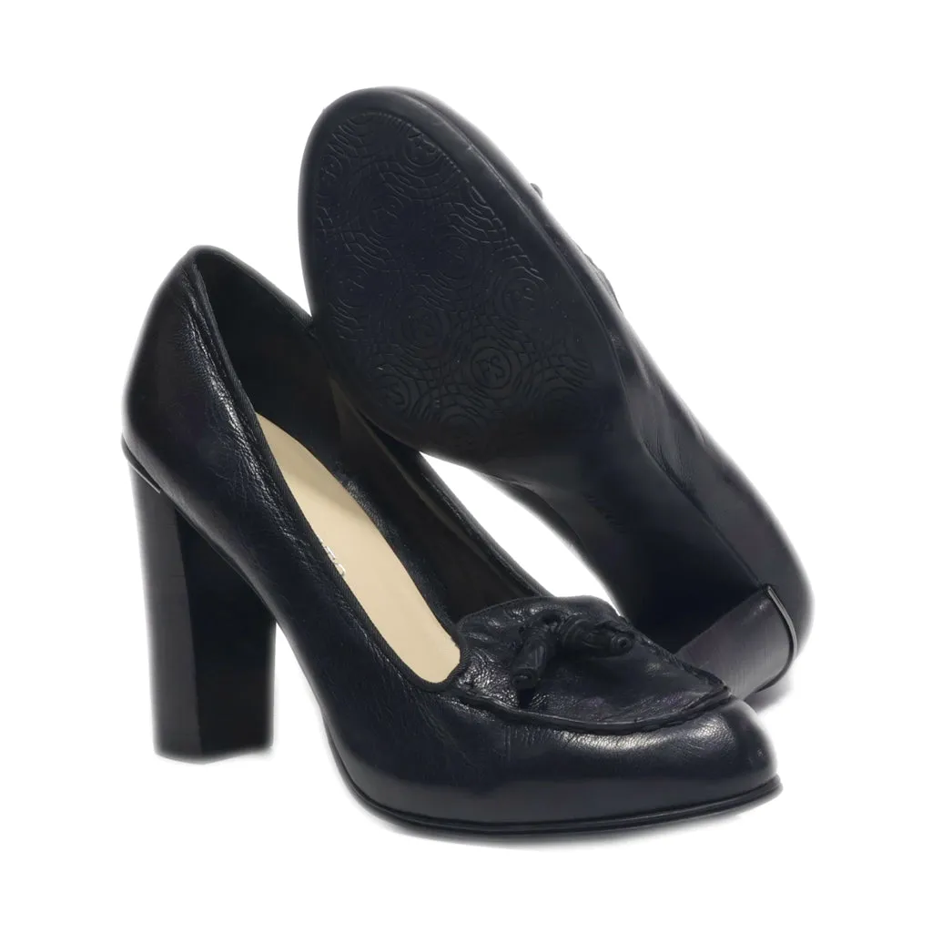 Franco Sarto High-Heel Shoes Leather Black Colour For Women