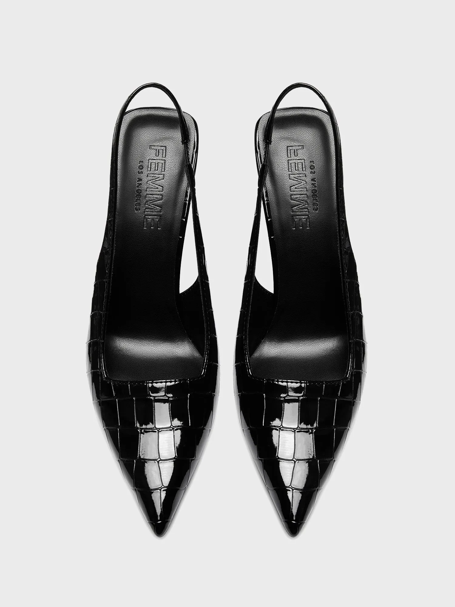 G63 Slingback - Exotic Noir