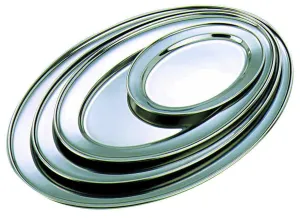 GenWare Stainless Steel Oval Flat 22cm/9"