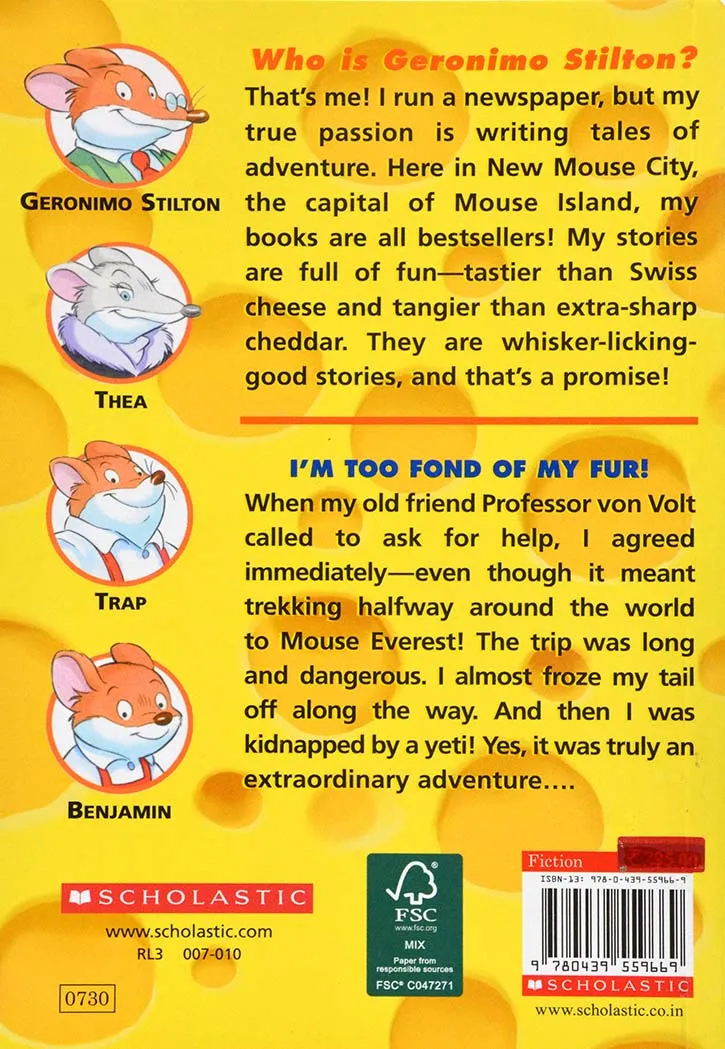 Geronimo Stilton - I'm Too Fond of My Fur!