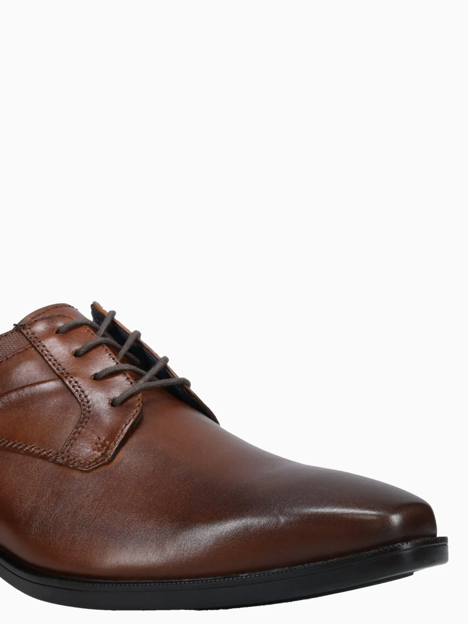 Gibbons Plain Toe Mahogany Leather