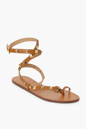 Golden Ochre Courtney Studs Sandals