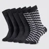 Graphed Crew Socks 5 Pack