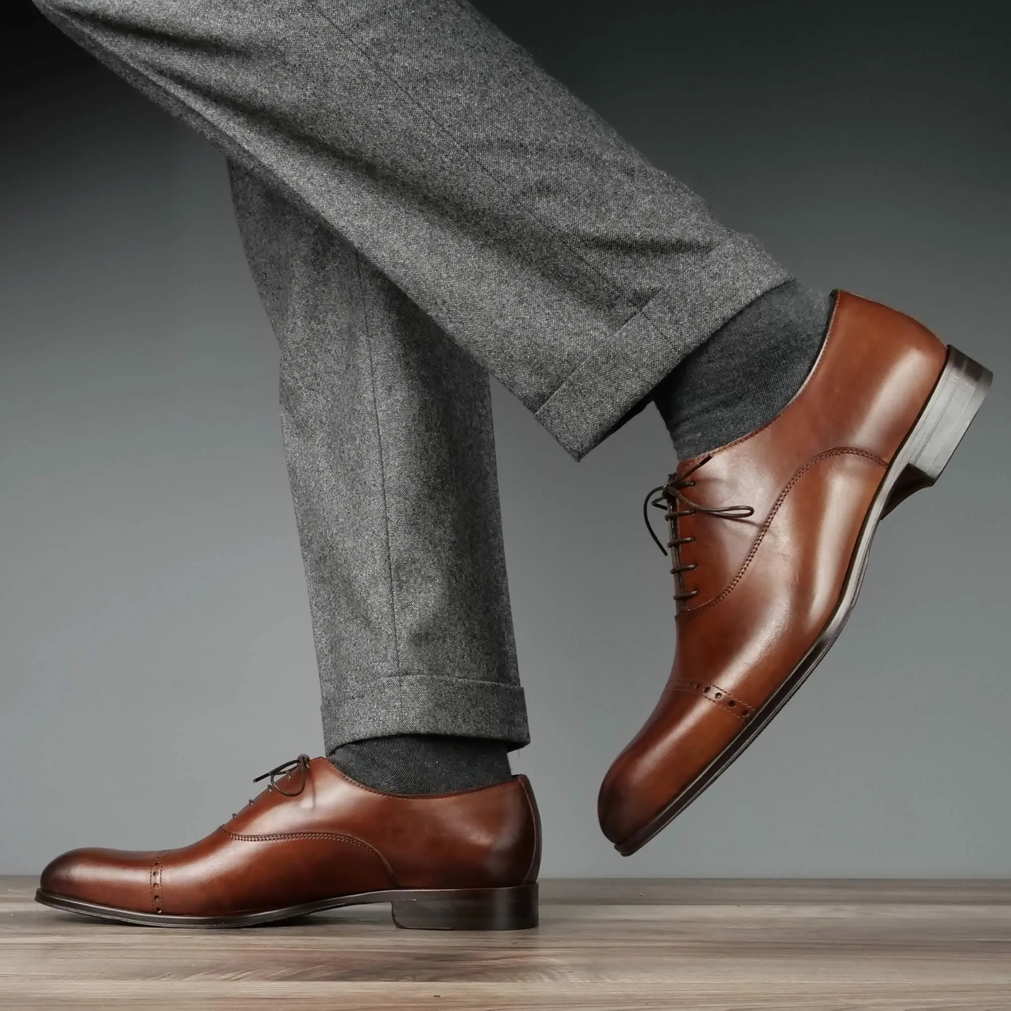 Harrow Cap Toe Oxford Tan