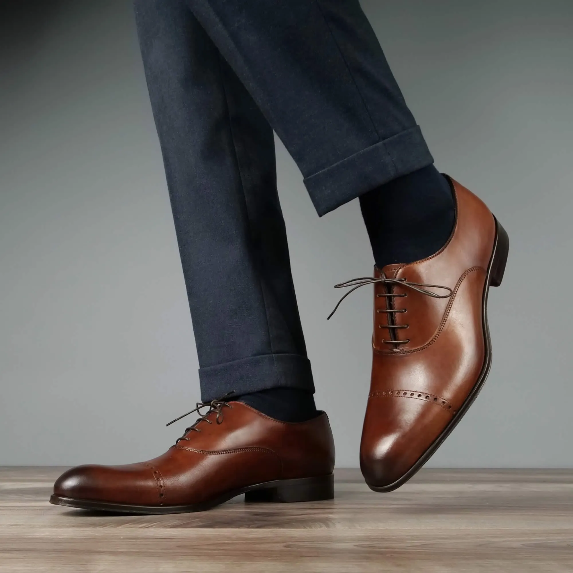 Harrow Cap Toe Oxford Tan