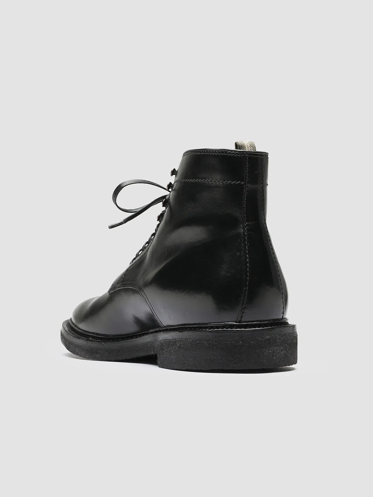 HOPKINS CREPE 107 - Black Leather Ankle Boots