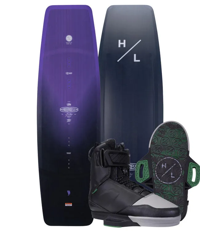 Hyperlite Freepress Wakeboard Package with Scout Boots (2024)