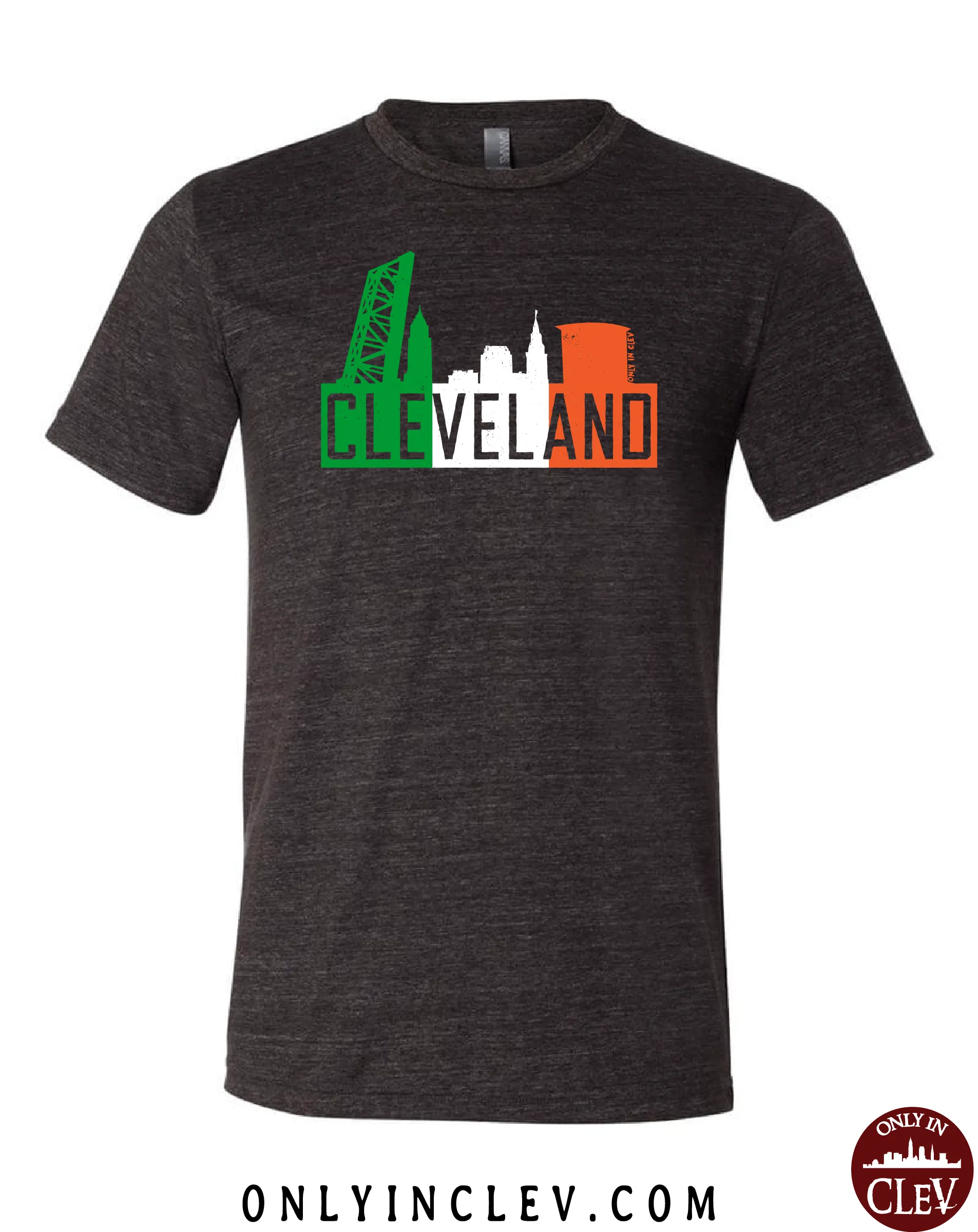 Irish Flats Skyline on Black T-Shirt