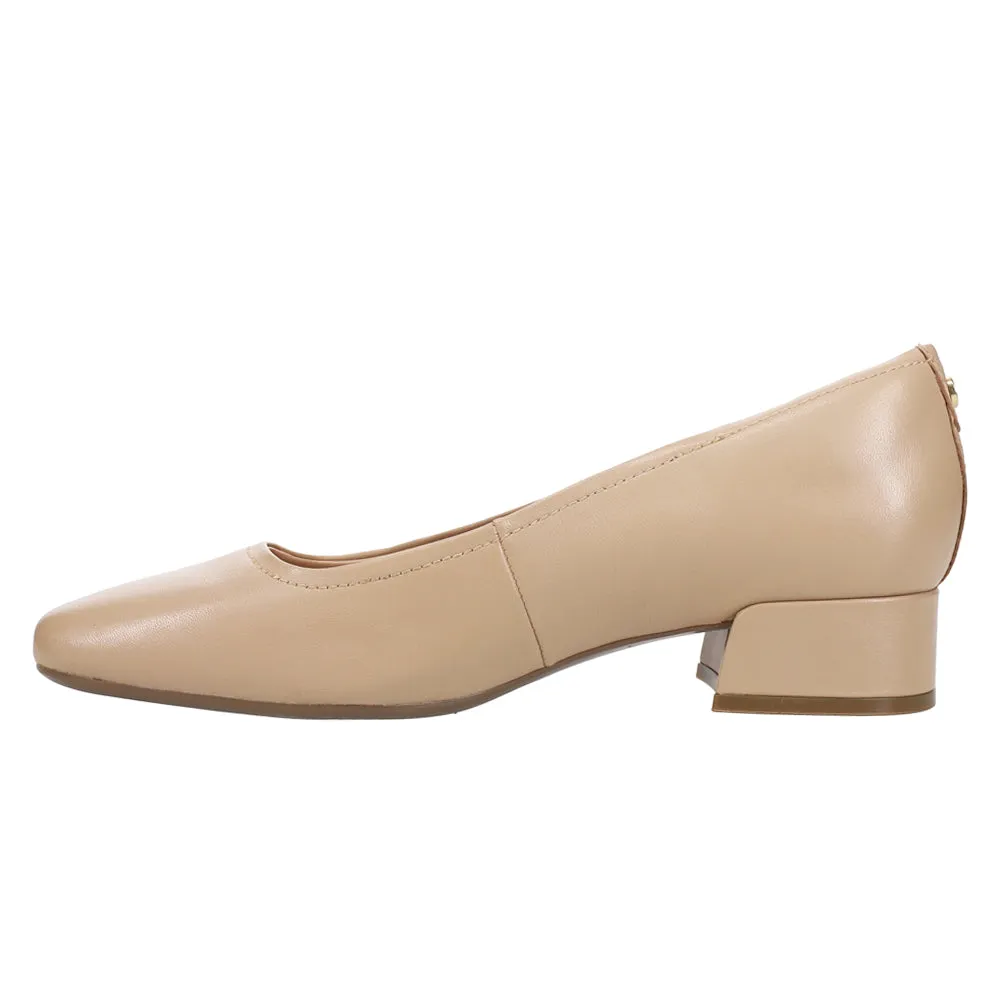 Jain Low Block Heel Square Toe Pumps