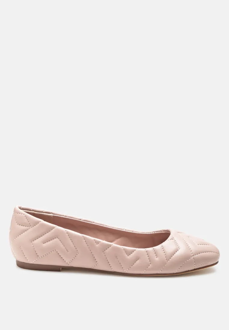 Janice Quilted Ballerina Flats