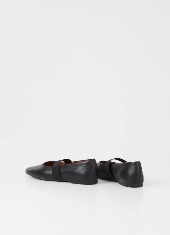 Jolin Mary Jane flats Black Leather  - Vagabon