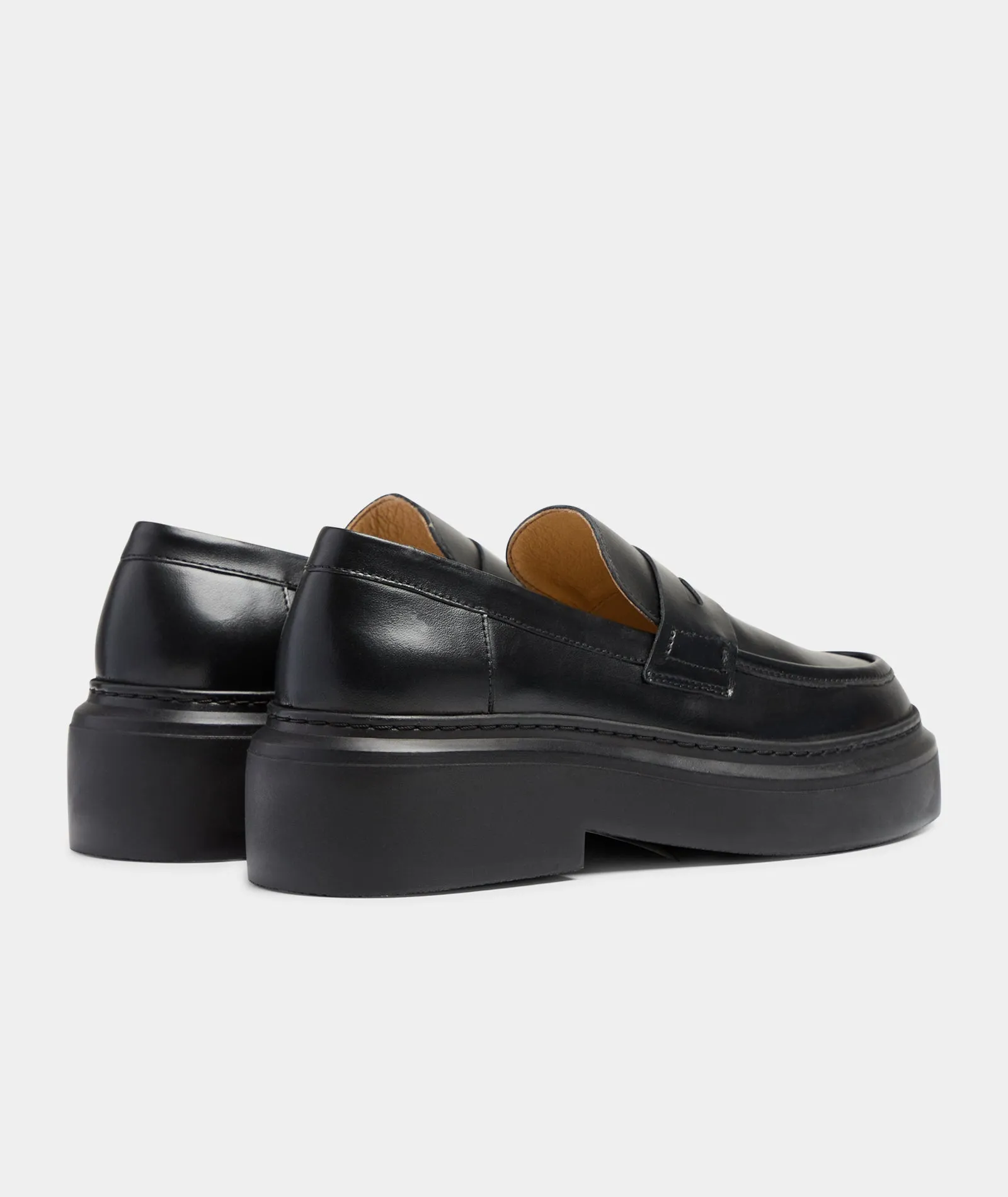 June Loafer - Black Leather / Black Sole