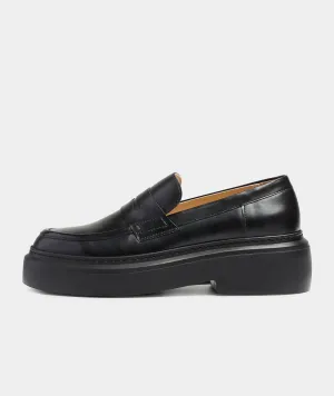 June Loafer - Black Leather / Black Sole