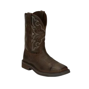 Justin Men's Steel Toe Work Brown Boots