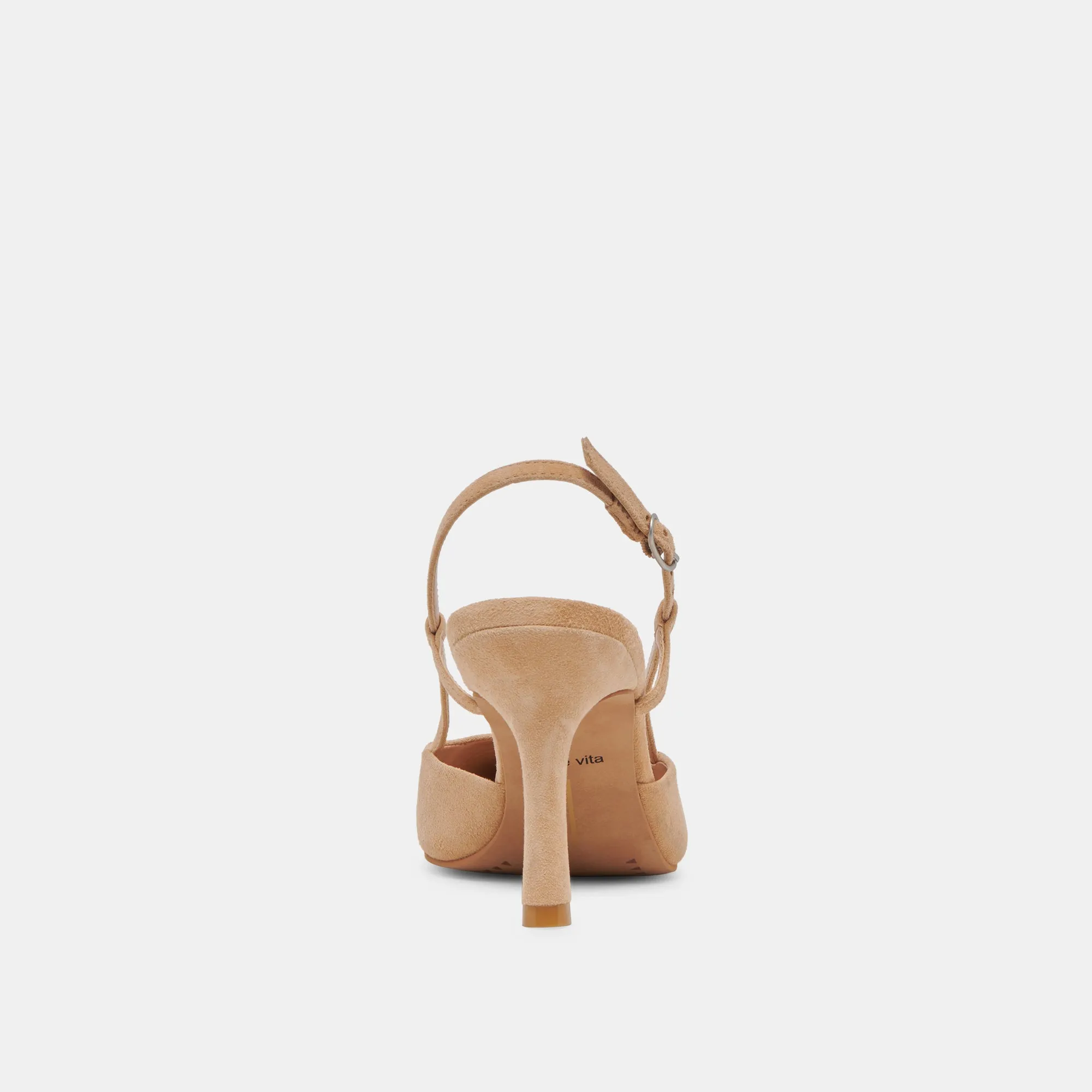 KIM HEELS TAN SUEDE