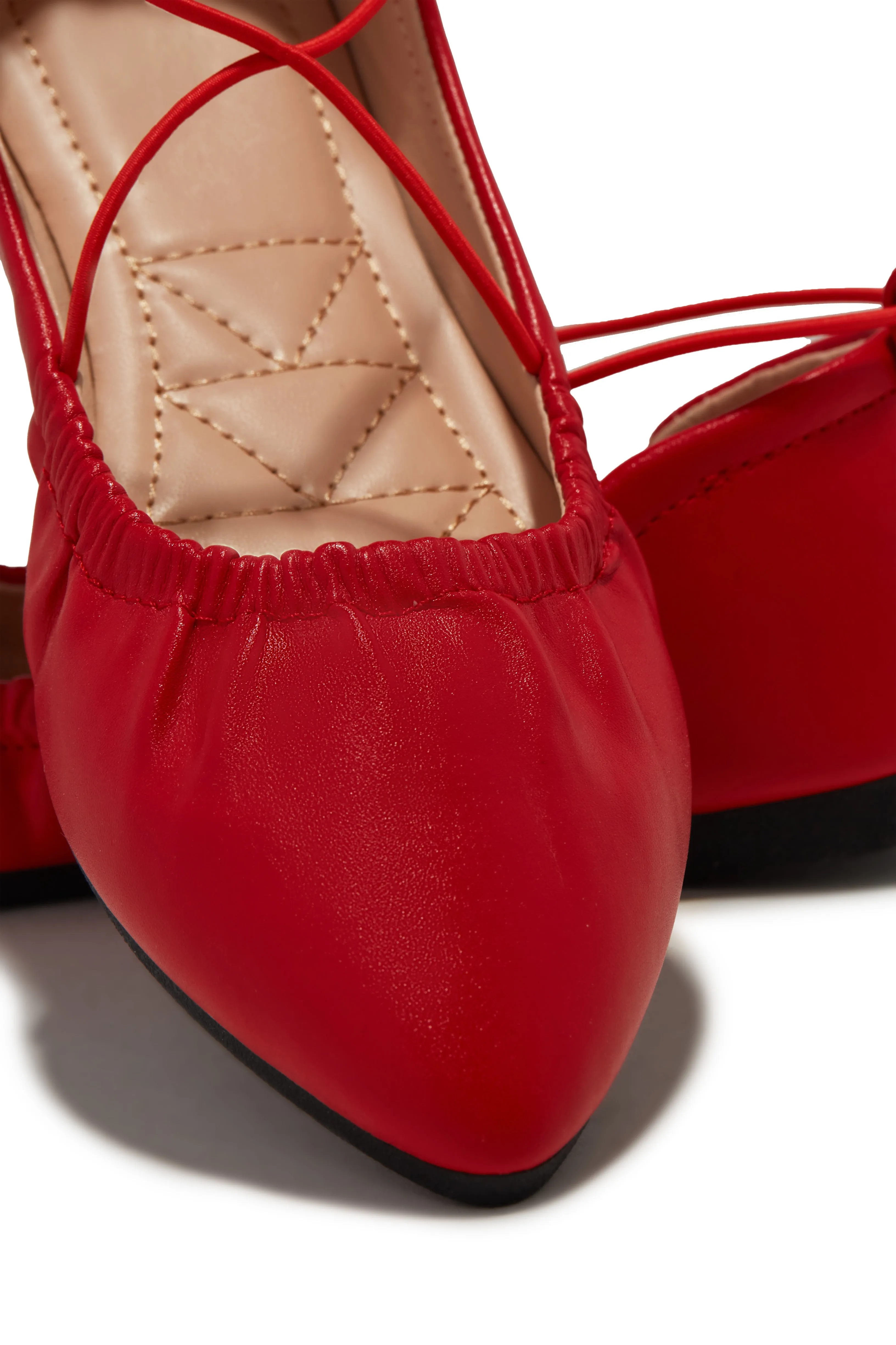 Kristine Criss Cross Flats - Red