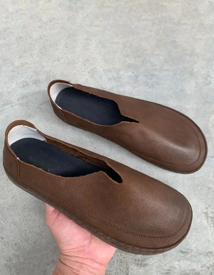 Leather Retro Flats for Men