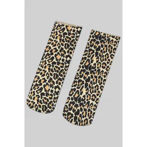 Leopard Print Ankle Socks