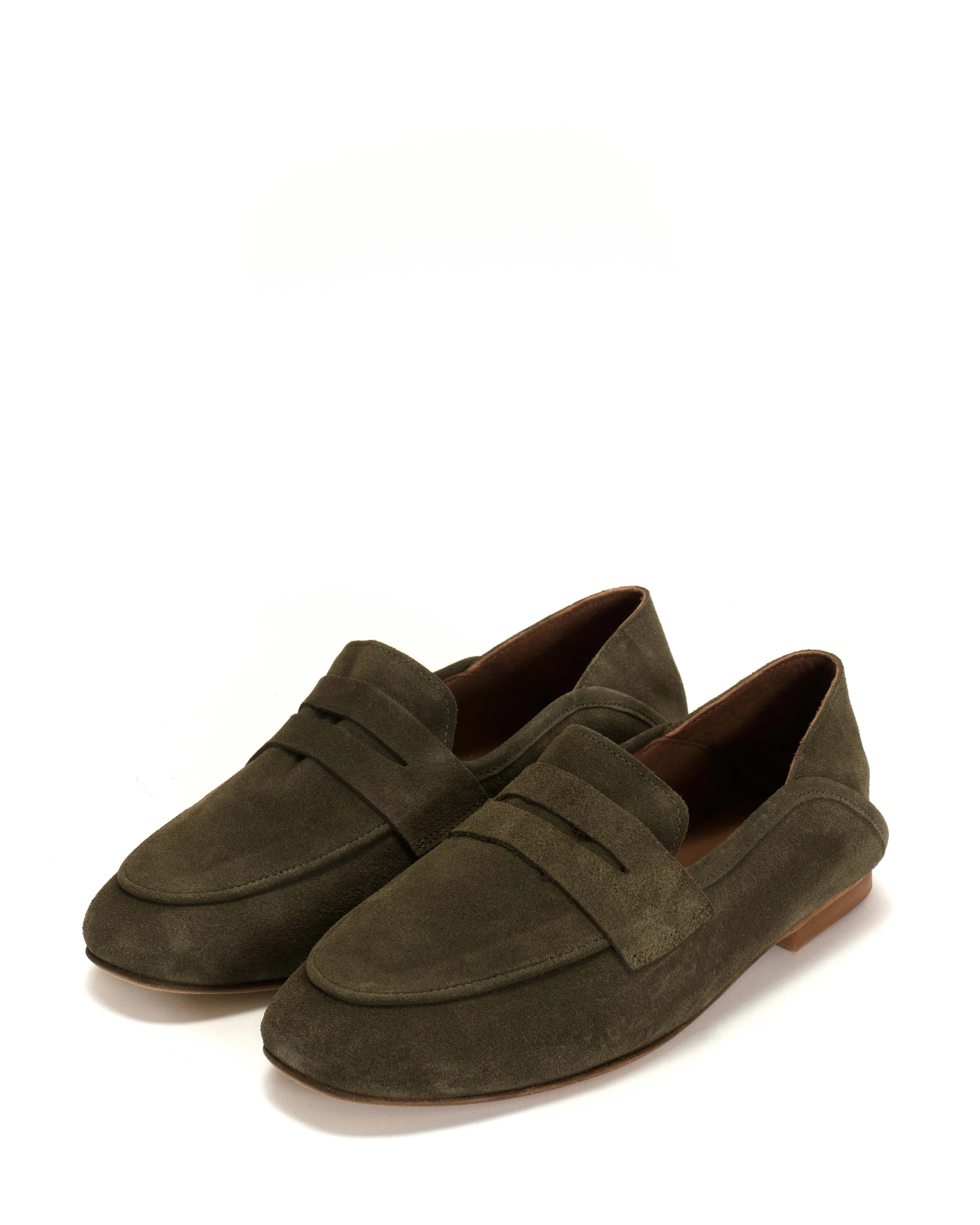 Lindsay Calf suede Moss green