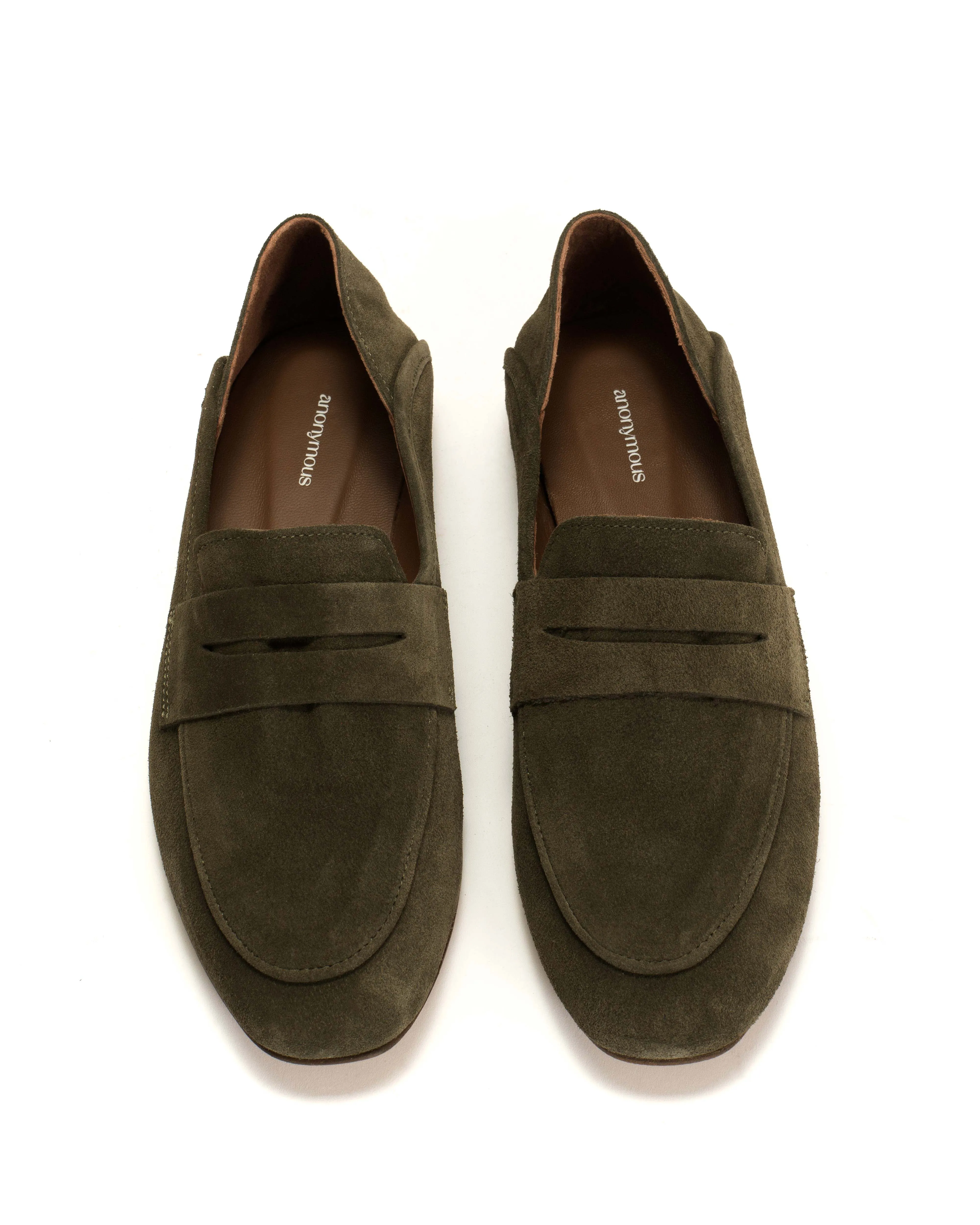 Lindsay Calf suede Moss green