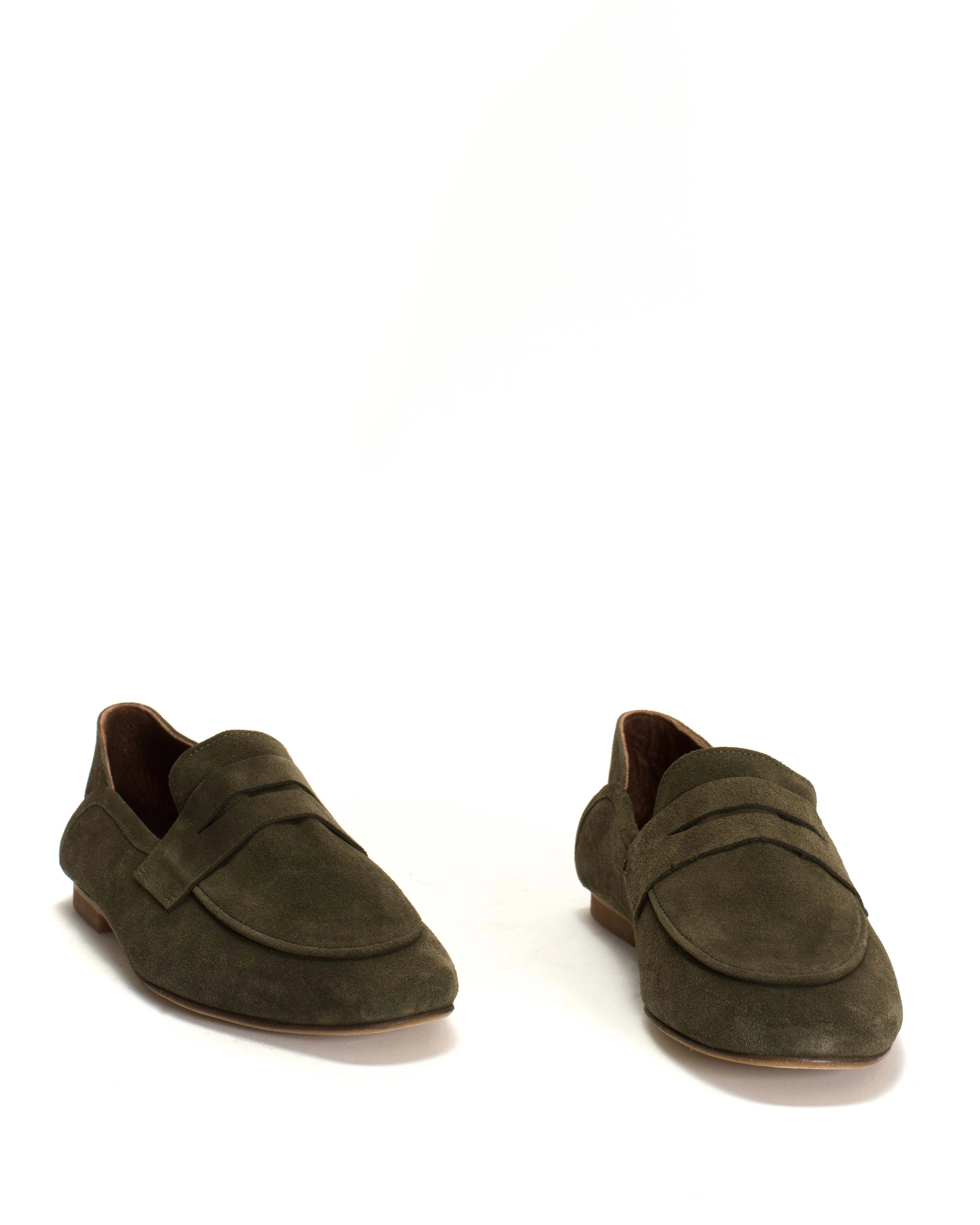 Lindsay Calf suede Moss green