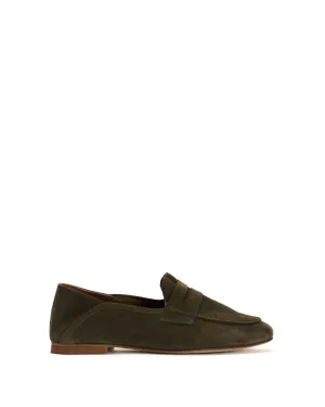 Lindsay Calf suede Moss green