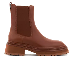 LOLA CRUZ X PAUL WARMER ZIMA ANKLE BOOTS TAN