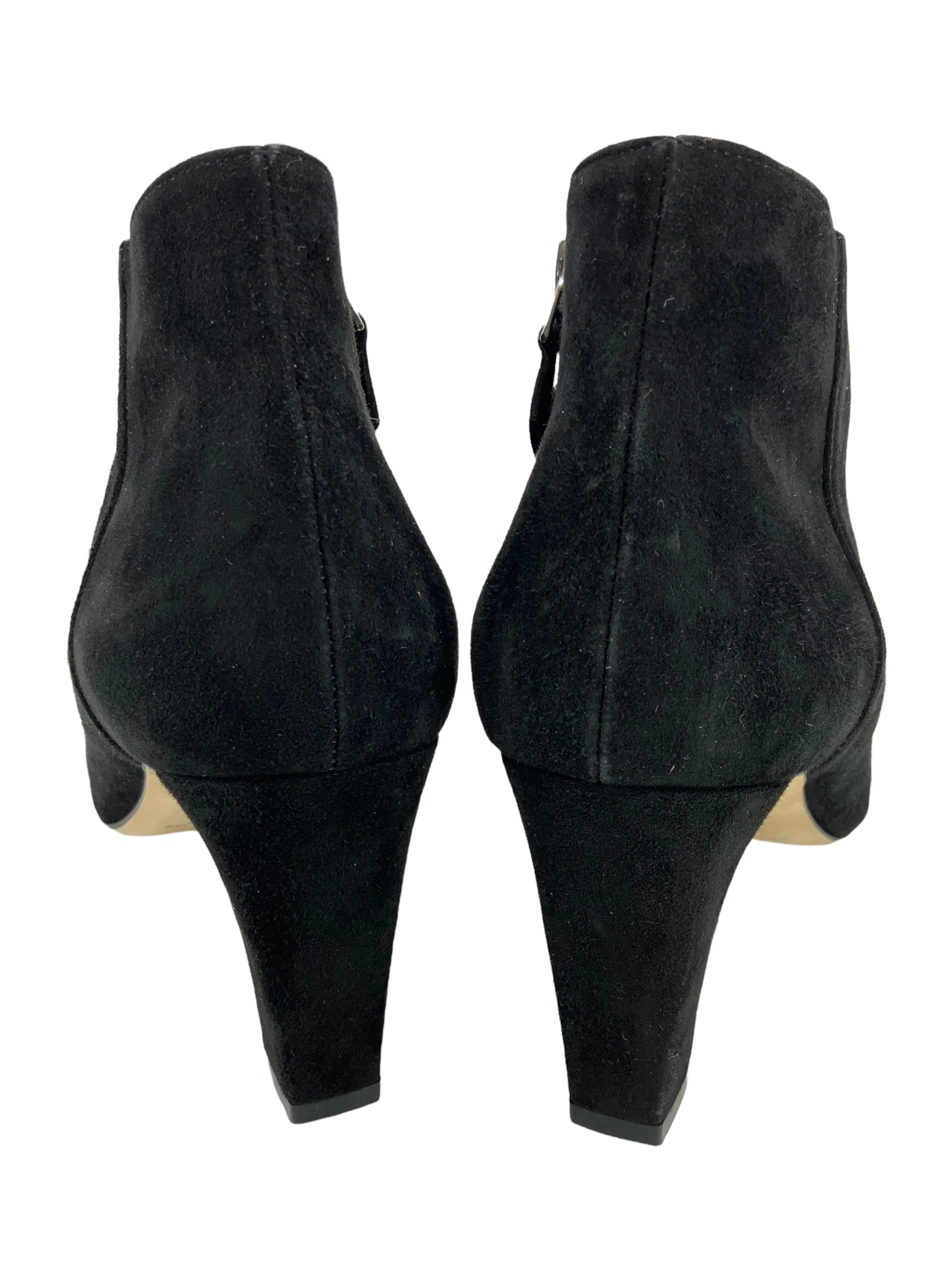 Manolo Blahnik Myconia Suede Ankle Boots Size 8