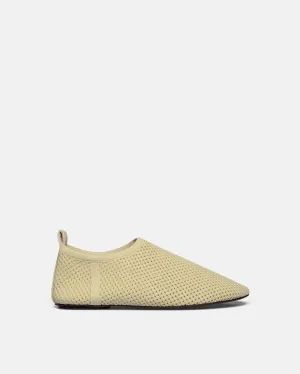 Maris Rounded Toe - Mesh-Knit Round-Toe Slip On Shoes - Sand Mesh