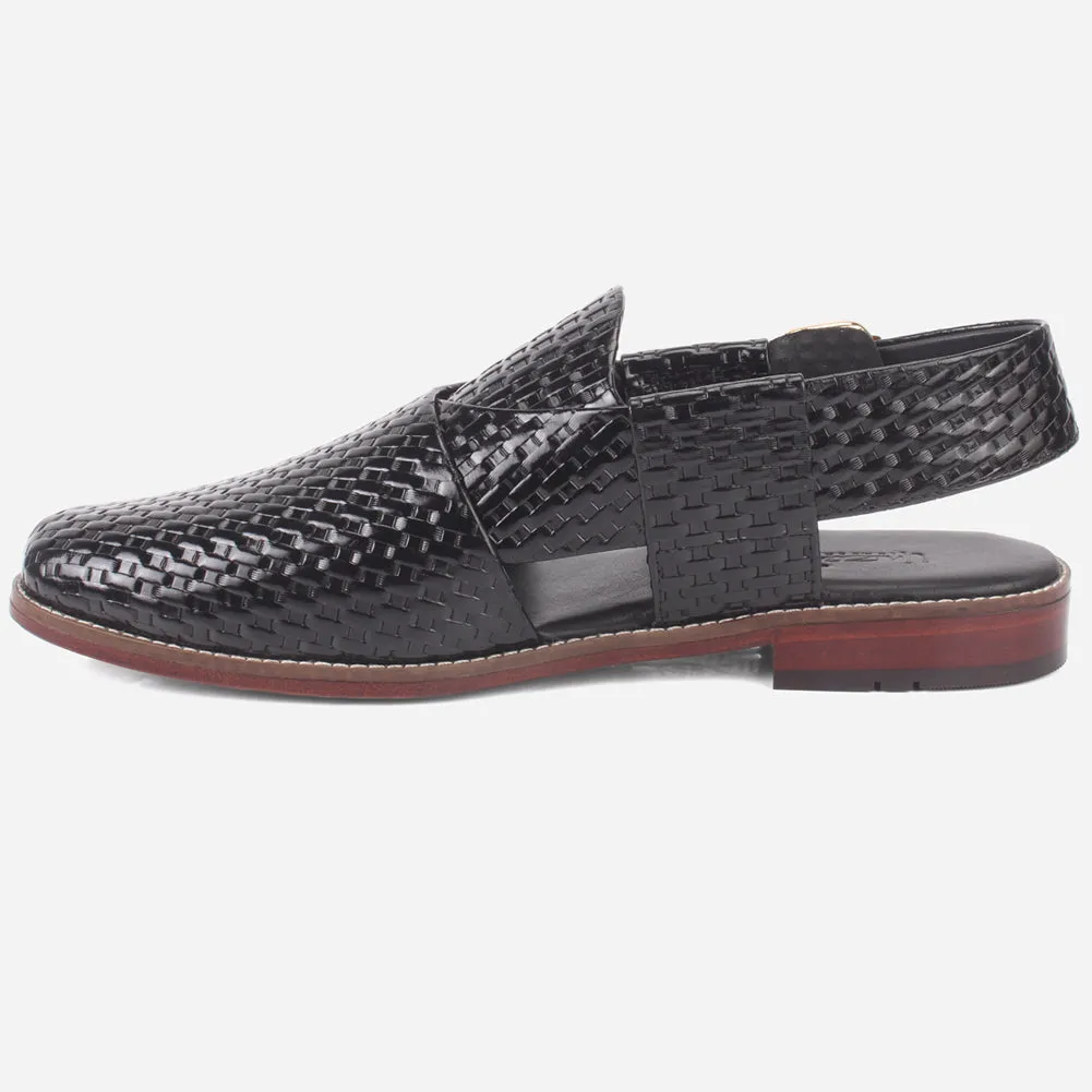 Men "SERVA" Leather Designer Peshawari Sandals