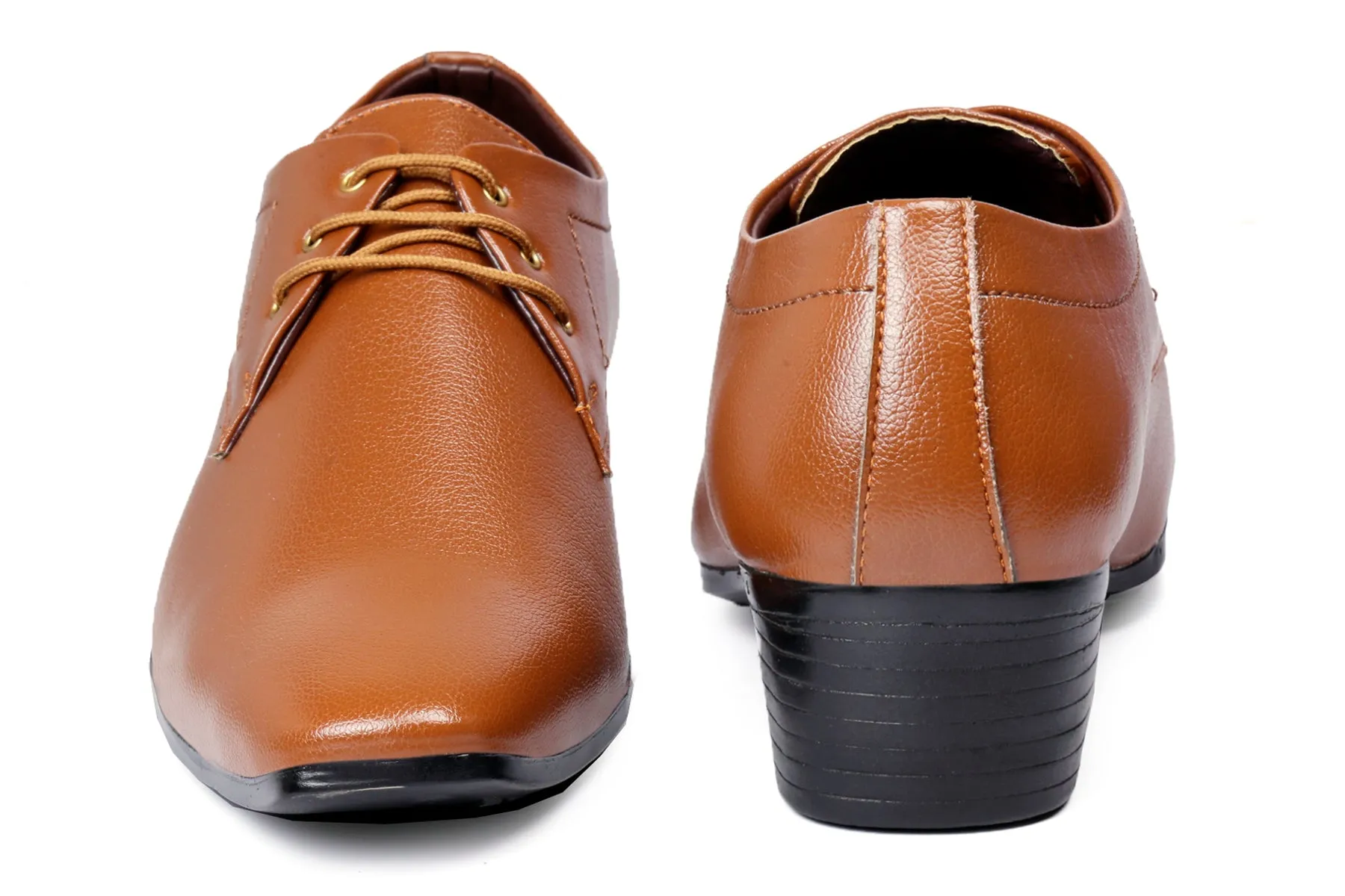 Men's Office Wear Height Increasing Derby Formal Shoes