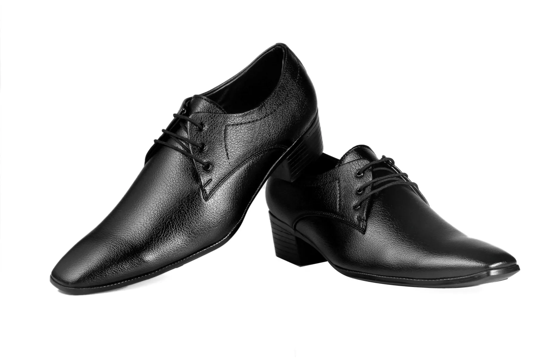 Men's Office Wear Height Increasing Derby Formal Shoes