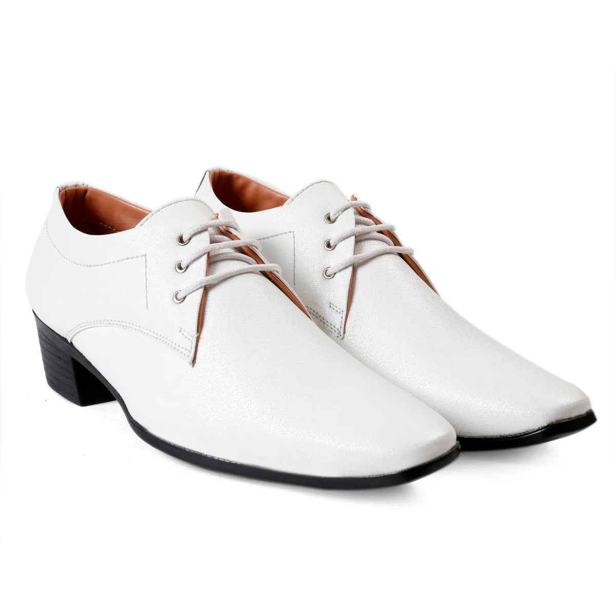 Men's Office Wear Height Increasing Derby Formal Shoes