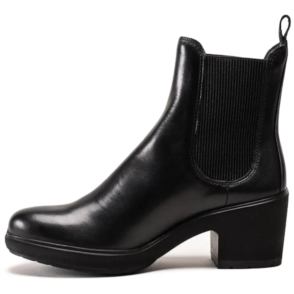 Metropole Zurich Full Grain Leather Women's Chelsea Heel Boots