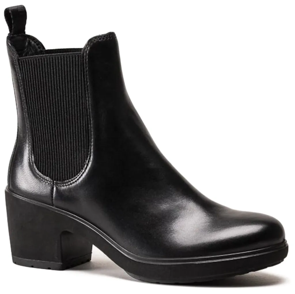 Metropole Zurich Full Grain Leather Women's Chelsea Heel Boots