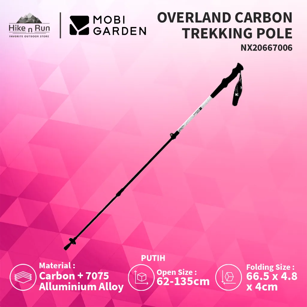 Mobi Garden Trekking Pole Zhengtu NX20667006 Telescopic Alumunium   Carbon