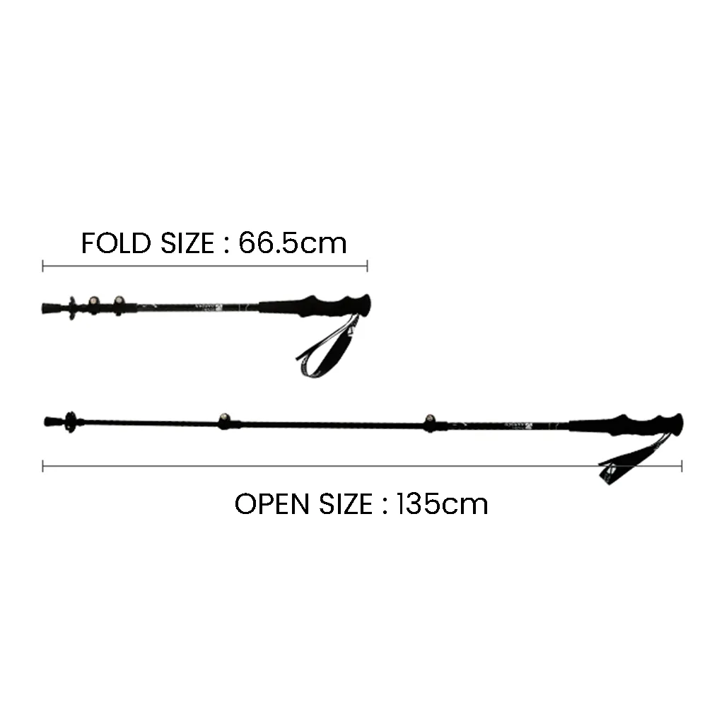 Mobi Garden Trekking Pole Zhengtu NX20667006 Telescopic Alumunium   Carbon