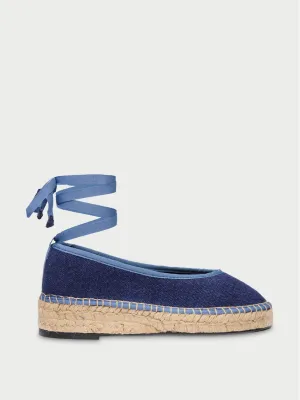 Navy Summer swing flats