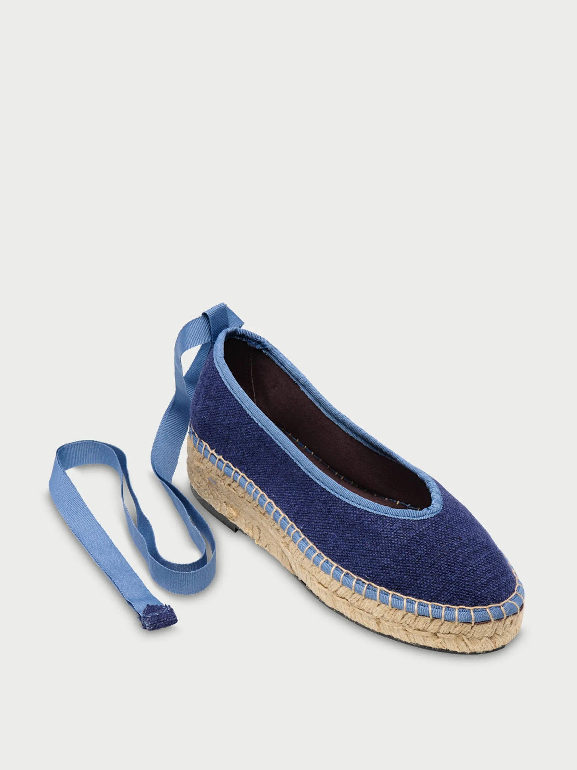 Navy Summer swing flats