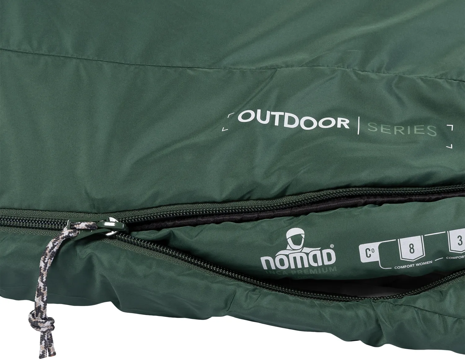 Nomad Inca Premium 1000 Sleeping Bag Trekking Green | Buy Nomad Inca Premium 1000 Sleeping Bag Trekking Green here | Outnorth