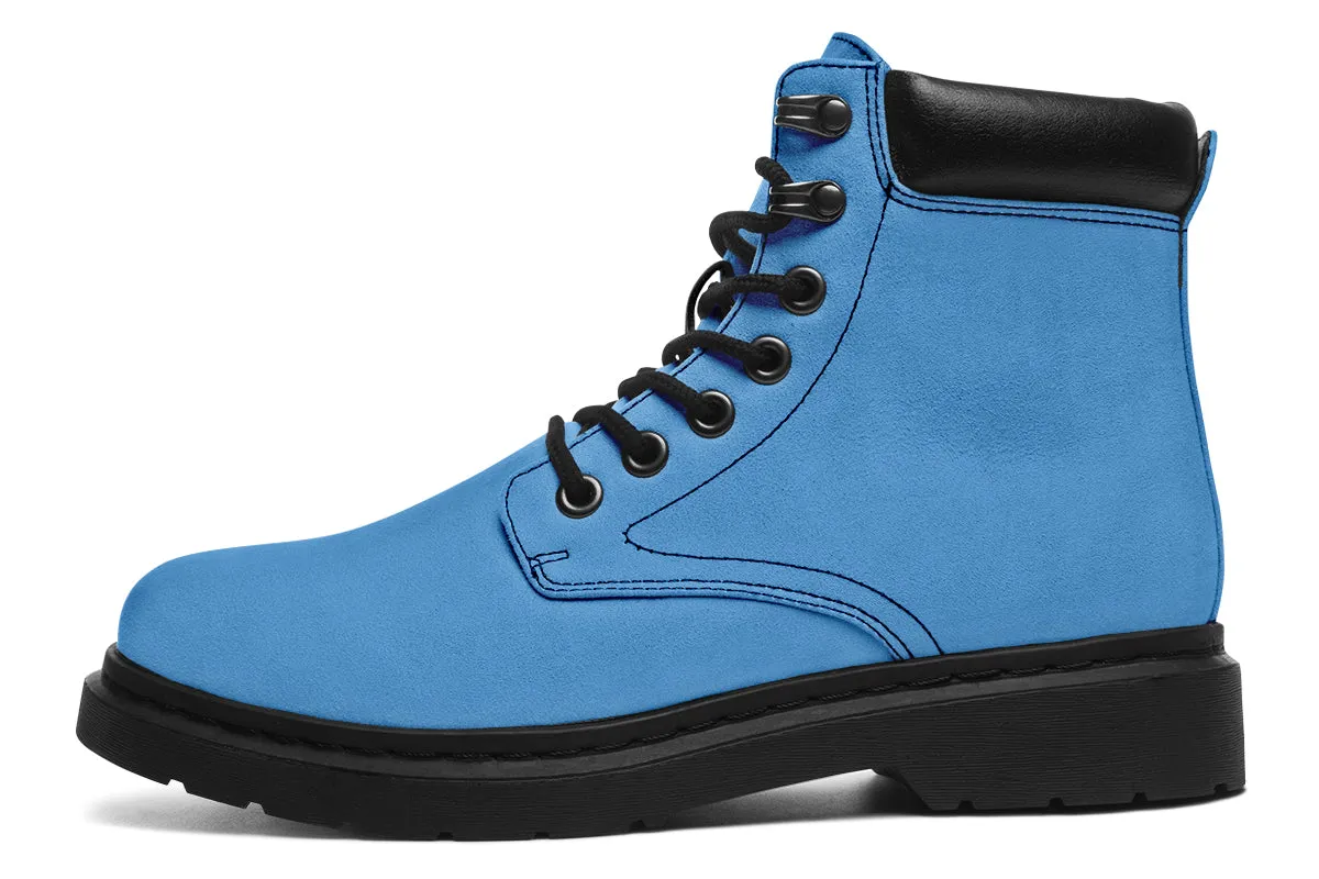 Ocean Wave Classic Boots - High Quality Micro-Suede Weatherproof Vegan Shoes with Stitched on Soles